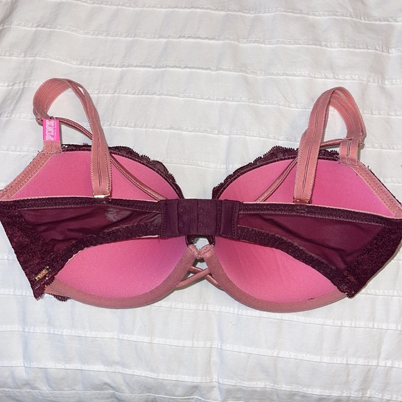 PINK BY VICTORIA SECRET DATE CROSSOVER PUSH-UP BRA NWT - Picture 7 of 9